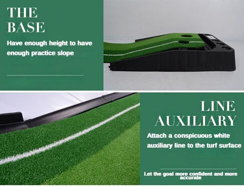 Luxury Putting Mat with Dual-Use Indoor/Outdoor Practice Green and Automatic Ball Return System, Includes 3 Practice Balls—The for Dad and Clients in Saudi Arabia