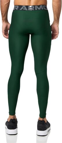 Under Armour Men's HeatGear Armour Leggings, (301) Forest Green/White/White, Medium Tall in Saudi Arabia