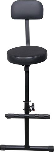 Prox X-GIGCHAIRMK2 كرسي عرش محمول قابل للطي ومشغل AV DJ ولوحة مفاتيح وارتفاع الطبل قابل للتعديل مع وسادة مبطنة مخملية مقاس 13 بوصة in Kuwait
