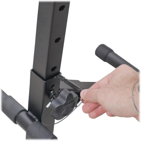 Prox X-GIGCHAIRMK2 كرسي عرش محمول قابل للطي ومشغل AV DJ ولوحة مفاتيح وارتفاع الطبل قابل للتعديل مع وسادة مبطنة مخملية مقاس 13 بوصة in Kuwait