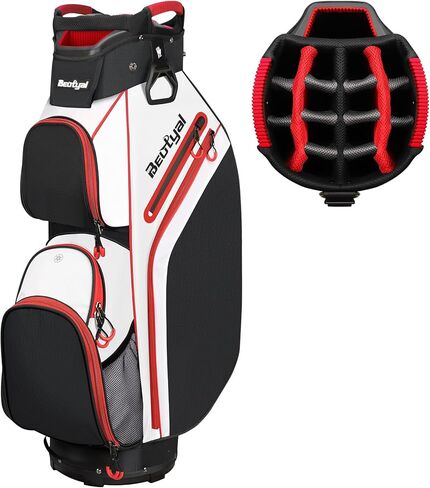 Cart Golf Bag 15 Way Organizer Divider Top Golf Club Bags Lightweight Golf Cart Bags for Men Women with Cooler, Rain Cover in Kuwait