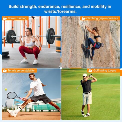 Wrist Roller Forearm Exerciser with Hidden-Link Design, Non-slip Grips,Tray for Common Weight Plates. Ideal Forearm Trainer & Wrist Roller for Workout, Sports,Preventing Injuries in Saudi Arabia