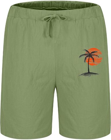 Beach Shorts for Men Casual Lounge Shorts Tropical Hawaiian Shorts Graphic Vacation Shorts Loose Work Shorts Pockets in Saudi Arabia