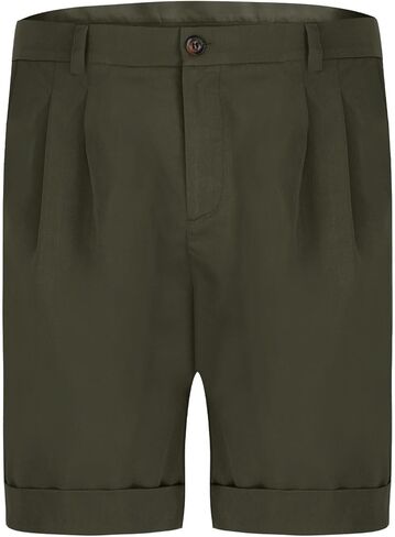 شورتات رسمية للرجال شورتات عمل صيفية كاجوال بطيات أمامية شورتات جولف شورتات عمل مع جيوب ملابس الشاطئ in Kuwait