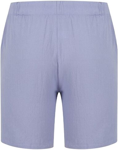 Mens Summer Shorts Drawstring Casual Lounge Shorts Linen Beach Shorts Elastic Loose Shorts Pocket Vacation Outfits in Saudi Arabia