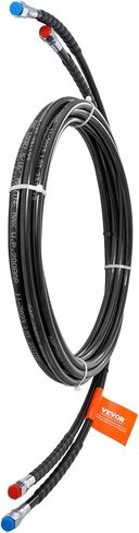 VEVOR 20ft Hydraulic Steering Hose, Outboard Hose Kit, 2-Pack Leak-Proof TPEE Hoses, Compatible with Marine Outboard Steering Systems up to 300 HP, Easy Installation, No Cutting Needed in Kuwait