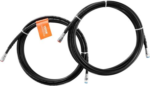 VEVOR 20ft Hydraulic Steering Hose, Outboard Hose Kit, 2-Pack Leak-Proof TPEE Hoses, Compatible with Marine Outboard Steering Systems up to 300 HP, Easy Installation, No Cutting Needed in Kuwait