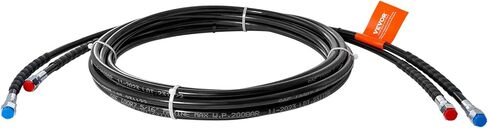 VEVOR 20ft Hydraulic Steering Hose, Outboard Hose Kit, 2-Pack Leak-Proof TPEE Hoses, Compatible with Marine Outboard Steering Systems up to 300 HP, Easy Installation, No Cutting Needed in Kuwait