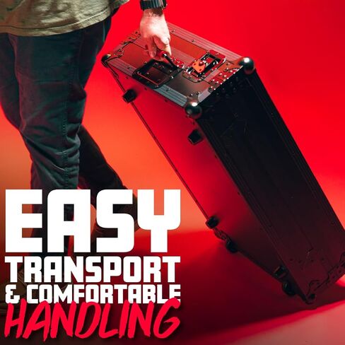 جرابات Gator Case ONYX Series Flight لـ Pioneer DJ XDJ-RX3 مع مزالج ملتوية ومقابض مطاطية (G-ONYX-XDJRX3) in Saudi Arabia