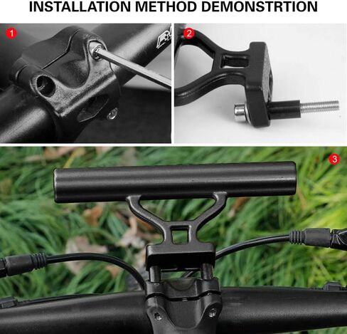 Bike Handlebar Extender, Aluminum Alloy, Black in Saudi Arabia