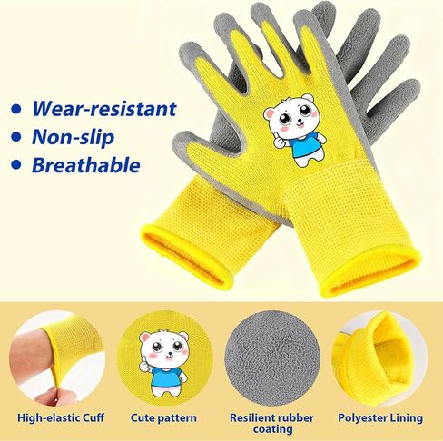 Kids Sport Gloves,Rubber Non-Slip Waterproof Protective Gloves for Sport, Garden, Fishing and Cycling (Ages5-8) in Saudi Arabia