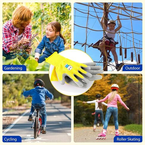 Kids Sport Gloves,Rubber Non-Slip Waterproof Protective Gloves for Sport, Garden, Fishing and Cycling (Ages5-8) in Saudi Arabia