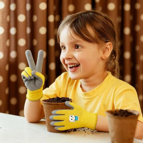 Kids Sport Gloves,Rubber Non-Slip Waterproof Protective Gloves for Sport, Garden, Fishing and Cycling (Ages5-8) in Saudi Arabia