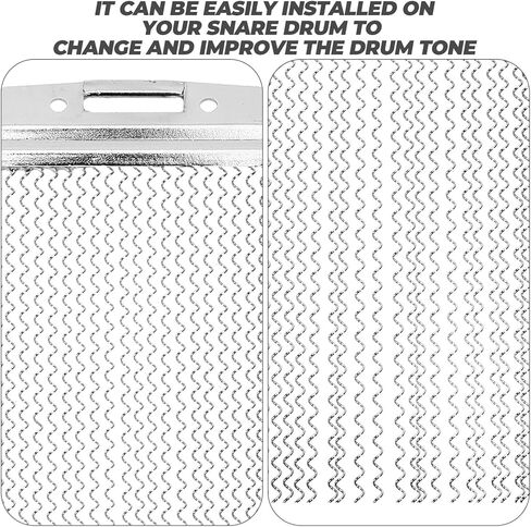 Zerodeko Snare Drum Wire Springs مع لوحات نهاية مضادة للاختناق، سهلة التركيب، حبلا بديل للقرع لحزام سلسلة الصوت الاحترافي لطبل Snare Drum in Kuwait