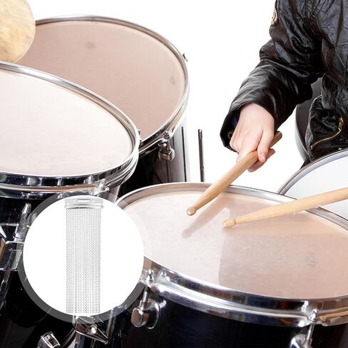 Zerodeko Snare Drum Wire Springs مع لوحات نهاية مضادة للاختناق، سهلة التركيب، حبلا بديل للقرع لحزام سلسلة الصوت الاحترافي لطبل Snare Drum in Kuwait