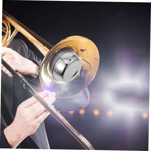 كاتم صوت Abs Alto Trombone كاتم صوت احترافي لتقليل الصوت ملحق للآلة الموسيقية فضي خفيف الوزن كتم صوت الترومبون سهل التركيب للتدريب على المهارات الهادئة in Saudi Arabia
