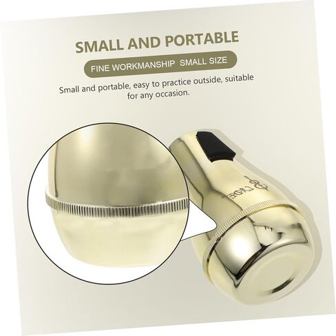Generic Abs Alto Trombone Mute Dampener Semi-closed Design Reduces Noise and Overtones Practical Trombone Accessory for Quiet Practice and Sound Quality Control in Saudi Arabia