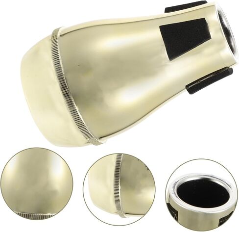 Generic Abs Alto Trombone Mute Dampener Semi-closed Design Reduces Noise and Overtones Practical Trombone Accessory for Quiet Practice and Sound Quality Control in Saudi Arabia