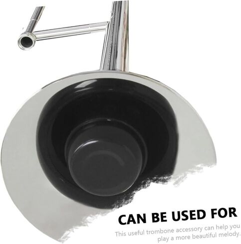 Generic Trombone Mute Abs Material Compact Trombone Silencer for Practice Noise Reduction Black Accessory for Alto and Tenor Random Color in Saudi Arabia
