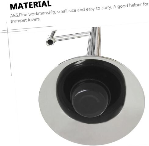 Generic Trombone Mute Abs Material Compact Trombone Silencer for Practice Noise Reduction Black Accessory for Alto and Tenor Random Color in Saudi Arabia