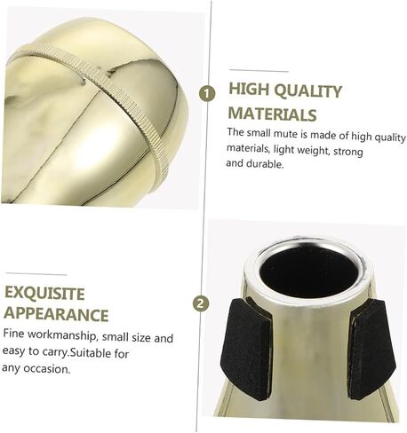 Professional Tenor Trombone Mute Half-closed Abs Material Lightweight Sound Silencer Musical Instrument Accessory for Practice and Noise Reduction in Saudi Arabia