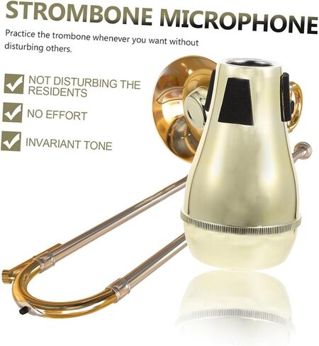 Professional Tenor Trombone Mute Half-closed Abs Material Lightweight Sound Silencer Musical Instrument Accessory for Practice and Noise Reduction in Saudi Arabia