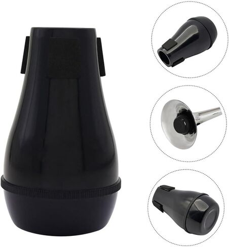 Portable Trombone Mute Abs Material Lightweight Sound Silencer for Band Orchestra Practice Noise Reduction Device Random Color in Saudi Arabia