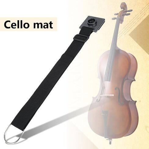 Drfeify Cello Anchor Endpin Non Slip Holder, Nylon Strap Metal Ring Sponge Pad, Adjustable Cello Anchor Stand for Practice Performance (B) in Saudi Arabia