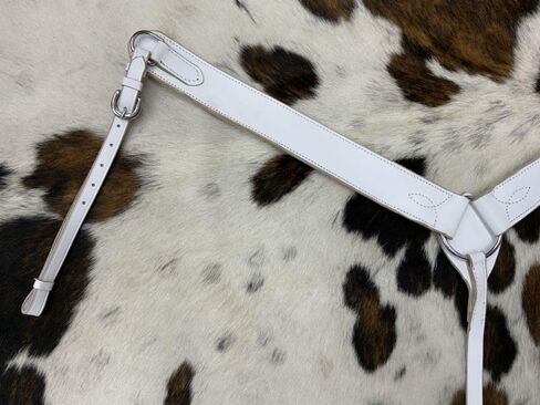 White Leather Breast Collar in Saudi Arabia