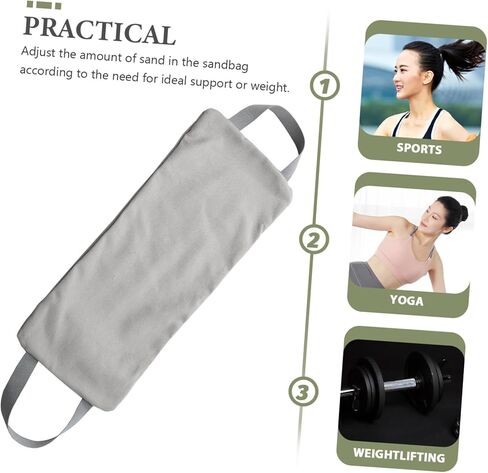 Toyvian Fitness Training Sandbag Workout Versatile Exercise Pouch for Whole Body Training Durable Canvas Material with Handles for Comfortable Grip in Saudi Arabia