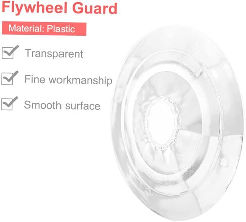 BESTonZON 2Pcs Bike Spokes Protector Flywheel Guard Transparent Protective Cover for Mountain Bikes Durable and Sturdy Bike Supplies Prevents Damage and Securely Holds Rear in Saudi Arabia