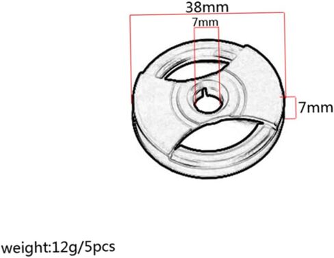 Veemoon 5pcs Record Player Spindle Replacement for Music Box Turntable Vinyl Record Adapter Converter Turntable Accessories in Saudi Arabia