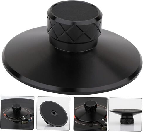 Veemoon Alloy Record Stabilizer for Vinyl Disc Aluminum Magnesium Weight Clamp to Reduce and Stabilize Turntable Audio Quality for Record Player Enthusiasts in Saudi Arabia