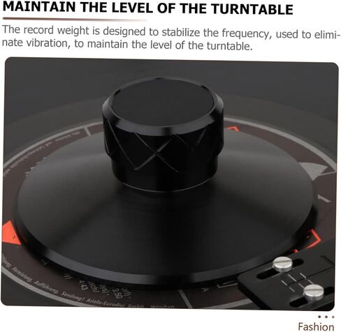 Veemoon Alloy Record Stabilizer for Vinyl Disc Aluminum Magnesium Weight Clamp to Reduce and Stabilize Turntable Audio Quality for Record Player Enthusiasts in Saudi Arabia