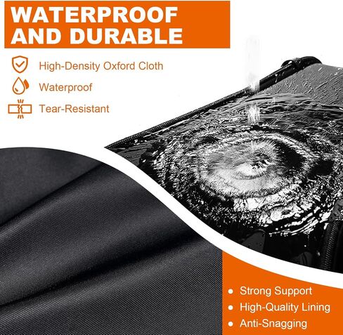 Foosball Dust Cover,Foosball Table Protection Cover-600D Heavy Duty Waterproof Outdoor Patio Party Game Table Cover, Black in Saudi Arabia