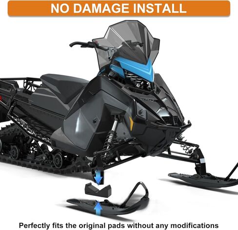 Jerbor 1Pcs Rubber Ski Stop for Polaris Indy/Nordic/RMK/Titan Snowmobiles, Replace OE5412794 in Saudi Arabia