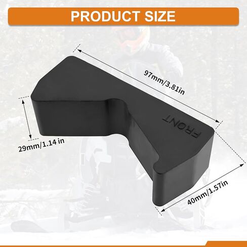 Jerbor 1Pcs Rubber Ski Stop for Polaris Indy/Nordic/RMK/Titan Snowmobiles, Replace OE5412794 in Saudi Arabia