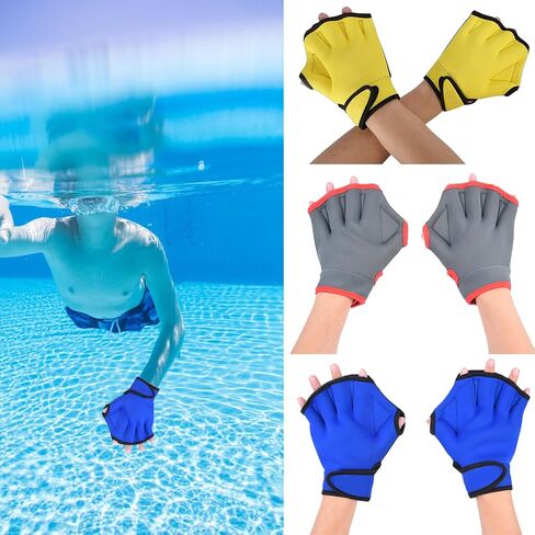Swimming Glove Webbed Finger Swim Paddles Flippers Hand Finger Hand Paddles for Swimming Training in Saudi Arabia