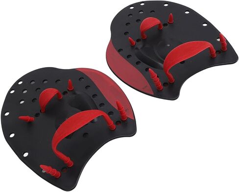 Swimming Hand Pads, Comfortable Anti Silicone Pierced Holes Polypropylene Adjustable Manual Palette with Training Mesh Bag in Saudi Arabia