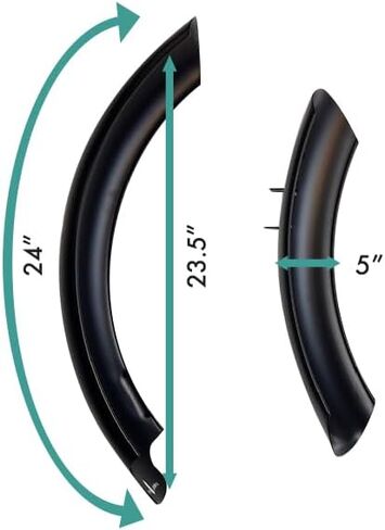 EMOJO Fat Tire Bike Fenders Front and Rear Fender Set for 20x4.0/26x4.0 Inch Tires Mud Guard Cycling Fender Kit Bike Wings Full Coverage in Saudi Arabia