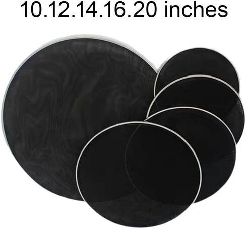 5Pcs Drum Drumhead Professional Percussion Parts, Drum Head Skin Silent Mute Drum Head for Adults, Kids, Stage Performance Drum Players, 10 12 14 16 22inch in Saudi Arabia