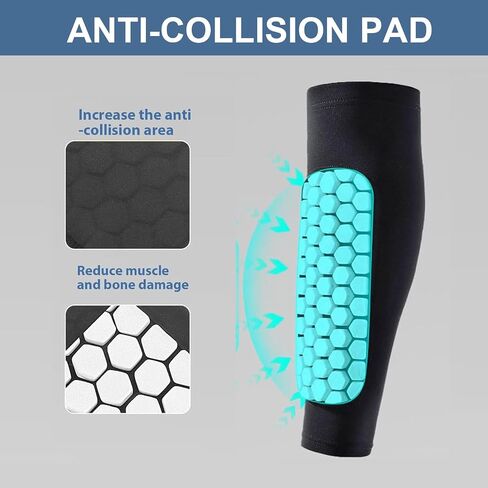 2 Pairs Kids Soccer Shin Guards,Soccer Shin Guards Pads for Youth Adult with Honeycomb Pads Protective Soccer Shin Pads Gear for Boys, Girls in Saudi Arabia