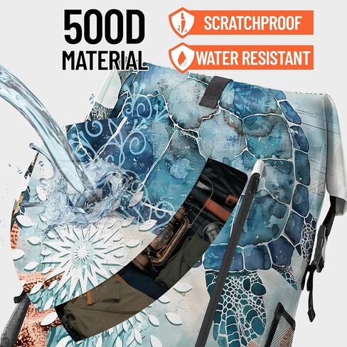 Waterproof Dry Bag Marine Dry Bags for Kayaking Hiking Camouflage Green Backpack Roll-Top Closure Bag - Backpack Waterproof Phone Case 5L in Saudi Arabia