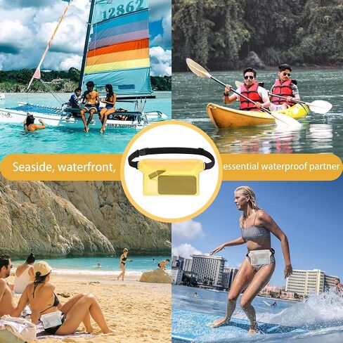 Waterproof Bag for Beach, Sandproof Fanny Pack for Women, Floating Dry Pouch for Phone Passport, Travel Waist Bag for Boating Cruise Water Park Kayaking Hiking Surfing in Saudi Arabia