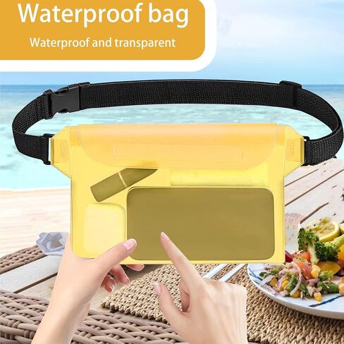 Waterproof Bag for Beach, Sandproof Fanny Pack for Women, Floating Dry Pouch for Phone Passport, Travel Waist Bag for Boating Cruise Water Park Kayaking Hiking Surfing in Saudi Arabia