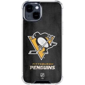 حافظة هاتف سكينيت شفافة متوافقة مع آيفون 15 - تصميم مرخص رسميًا من NHL Pittsburgh Penguins in Kuwait