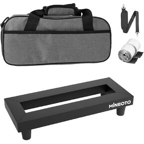 14 ''x 5.5'' سبائك الألومنيوم الغيتار دواسة مجلس 0.8lb إطارات دراجة تسلق الجبال خفيفة الوزن تأثير صغير Pedalboard مع حقيبة حمل in Kuwait