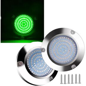 riloer 2pcs 90-leds جولة أضواء القارب تحت الماء الضوء الأحمر، أضواء جولة التخليص ل10V-30V اليخوت القوارب الشراعية عائمة، قارب مقاوم للماء LED أضواء البحرية in Kuwait