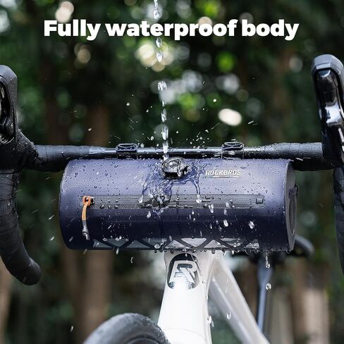 ROCKBROS Bike Handlebar Bag Knob Bike Bag Waterproof Bicycle Front Top Tube Bag 2L Capacity Front Storage Pack Reliable Lightweight for Road Mountain Bike Cycling Travel in Saudi Arabia