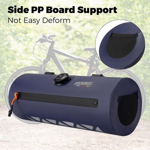 ROCKBROS Bike Handlebar Bag Knob Bike Bag Waterproof Bicycle Front Top Tube Bag 2L Capacity Front Storage Pack Reliable Lightweight for Road Mountain Bike Cycling Travel in Saudi Arabia